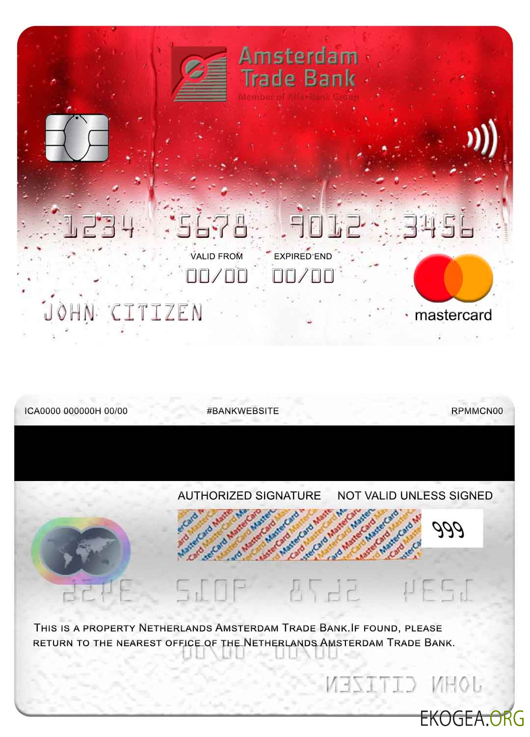 Pays Bas Amsterdam Trade Bank mastercard